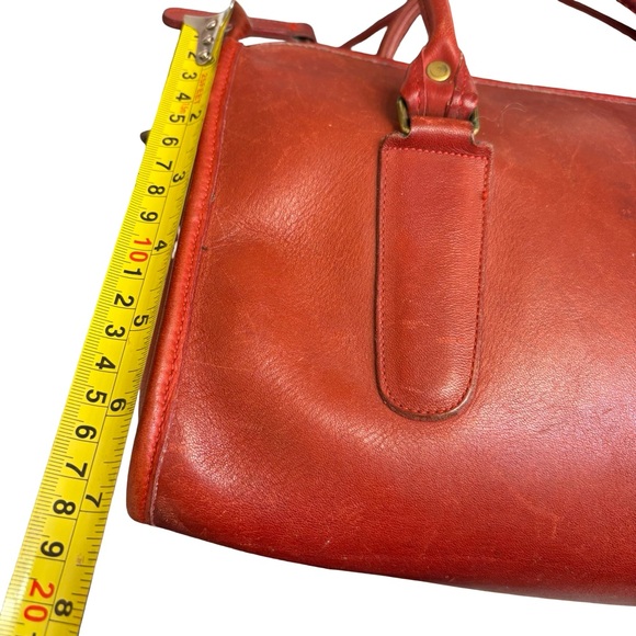 Coach vintage red leather Madison satchel bag - Picture 14 of 16